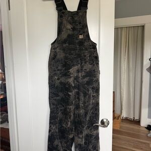 Trendy Black Tie-Dye Women's Jumpsuit